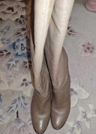 Женские кожаные сапоги, сапожки, 39 размер, еврозима8 фото
