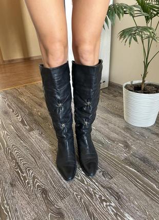 Сапоги из натуральной кожи