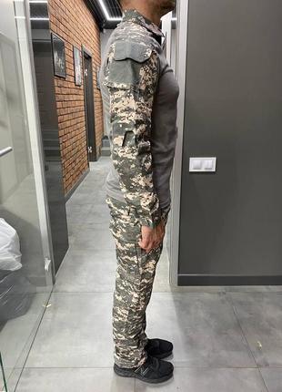 Армейская кофта убакс, пиксель нато, коттон (хлопок), размер xxl, combat, тактическая рубашка убакс4 фото