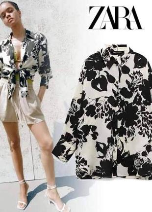 pitón струмуюча сатинова принтова сорочка блуза блузка оверсайз квітковий принт бренд pitón, р.l