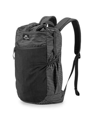 Рюкзак туристичний naturehike nh20bb206, 20 л, графіт в клітинку