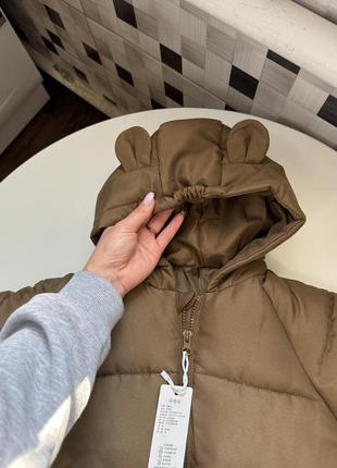 Детские куртки теплые мишка 🐻
