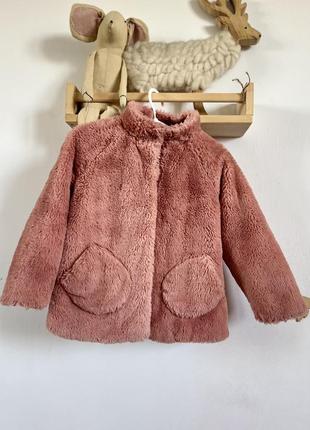 Рожева шубка курточка zara 104