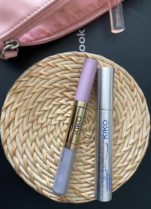 Тени двойные и тушь водостойкая kiko milano