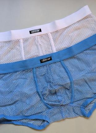 Сексуальні прозорі чоловічі боксери-сіточка