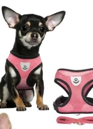 Новый м размер ошейник упряжка для собаки кота поводок для кошек