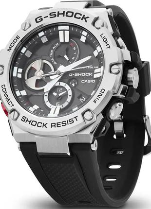 Часы casio gst-b100-1aer g-shock. серебристый2 фото