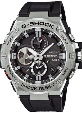 Часы casio gst-b100-1aer g-shock. серебристый1 фото