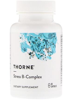 Комплекс вітамінів групи b від стресу thorne research stress b-complex 60 рослинних капсул