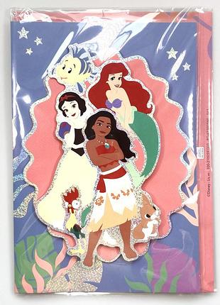 3d відкритка та конверт disney princess