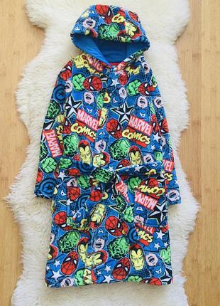 George халат 6-7 рок. 116-122 зріст. з героям коміксів флісовий, махровий, пухнастий, теплий, банний