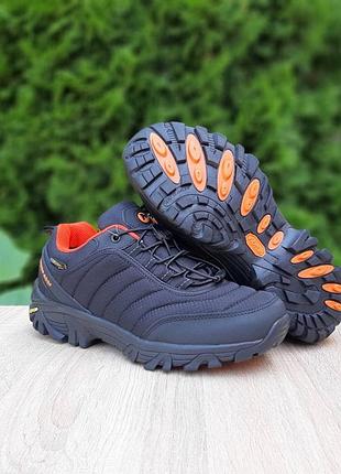 Женские качественные и стильные кроссовки для девочек merrel1 vibram cordura черные с оранжевым