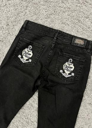 Philipp plein devil's food скіні чорні жіночі джинси розмір с м
