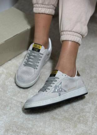 Кеды женские кожаные звездой люкс