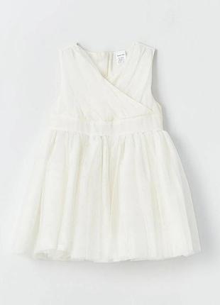 12-18/18-24 м новое фирменное нарядное праздничное платье сарафан из пышного фатина тюля девочке lc waikiki