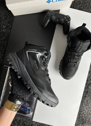Шикарные мужские зимние кроссовки columbia trailstorm waterproof high fur