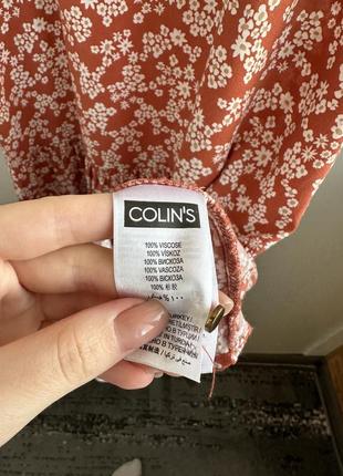 Платье миди длинно в цветок colin's платье5 фото