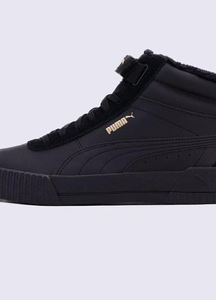 Жіночі кеди високі puma carina mid wtr зимні кросівки.