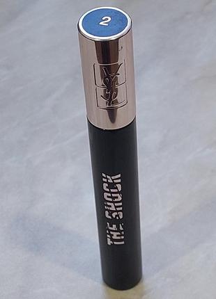 Туш для вій yves saint laurent ysl mascara volume effet faux cils the shock 02 синя без коробки