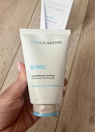 Оригінал новий очищувальний гель clarins re-move , 125ml