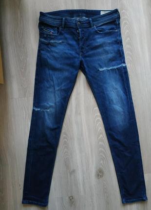 Джинсы diesel sleenker -x slim skinny размер 33/32, состояние идеальное .