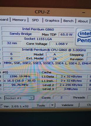 Процесор intel pentium g860 4