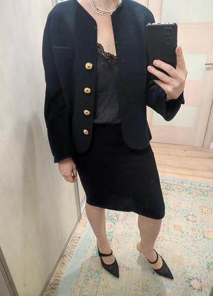 Трикотажна вовна і ангора , тепленька спідниця олівець в стилі massimo dutti