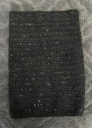 Сияющая юбка с высокой талией