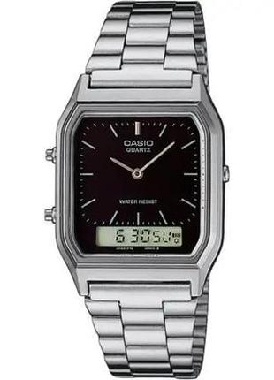 Часы casio aq-230a-1dmqyes standard combi. серебристый