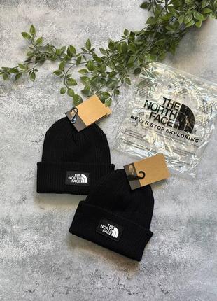 Чоловіча тепла чорна шапка the north face