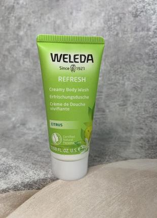 Крем-гель для душу weleda citrus erfrischungsdusche1 фото