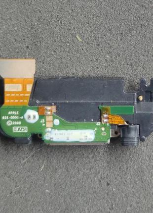 Шлейф зарядки iphone 3g 821-0551 белый разъем