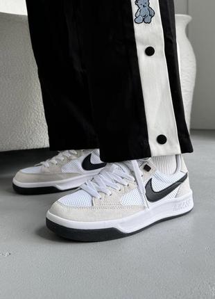 Найк сб кеди білі nike sb adversary white/black