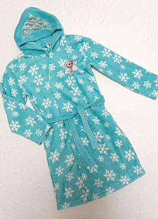 Теплий халат для дівчинки disney 134/140/128/8/9/7