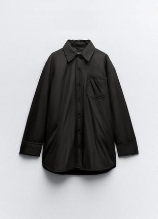 Zara пальто сорочка куртка тепла