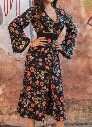 Распродажа платье prettylittlething миди на пуговицах