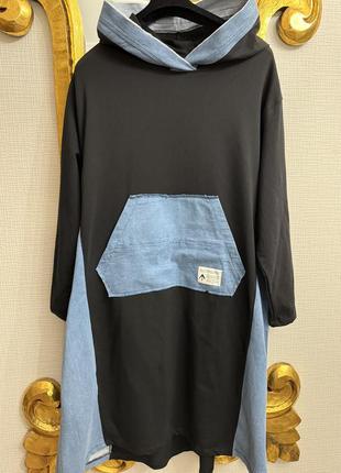 Платье с джинсом