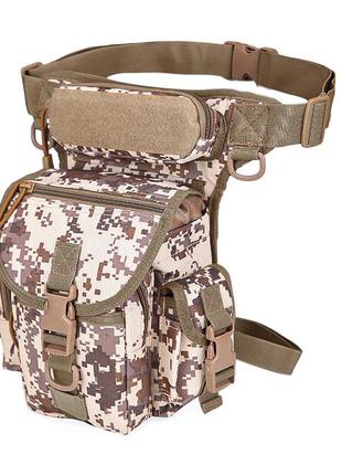 Сумка тактическая на бедро aokali outdoor a90 camouflage acu1 фото