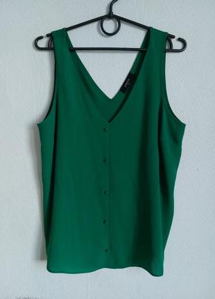 Шифоновая майка на тонких бретелях