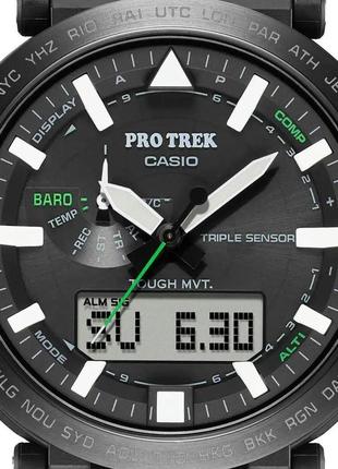 Часы casio prw-6621y-1er pro trek. черный5 фото