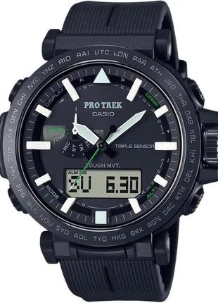 Часы casio prw-6621y-1er pro trek. черный1 фото