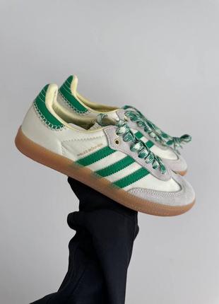 Кроссовки adidas samba x wales bonner green premium1 фото