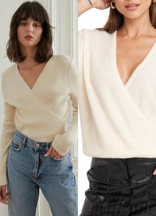 Ніжна кофта,джемпер на запах в стилі massimo dutti