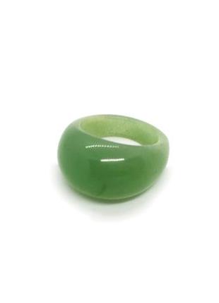 💚💍 кільце перстень р. 19 цілісний натуральний камінь зелений агат