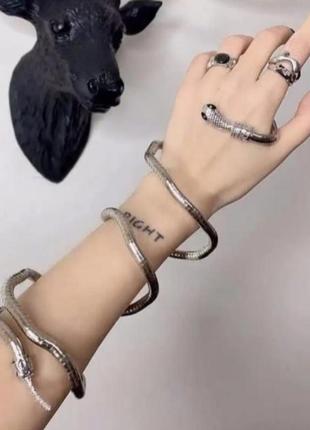 Колье трансформер змея ожерелье чокер браслет пояс золото серебро9 фото