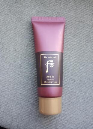 Эссенциальная пенка для очищения лица the history of whoo essential cleansing foam 40ml3 фото