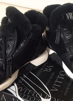 Зимние ботинки с натур.мехом vittorossi