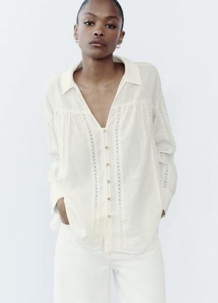 Сорочка з мереживом zara