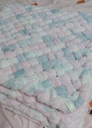 Плед пуффі ручної роботи 84/90