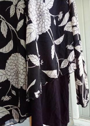 Красивая вискозная трикотажная блуза большого размера батал7 фото